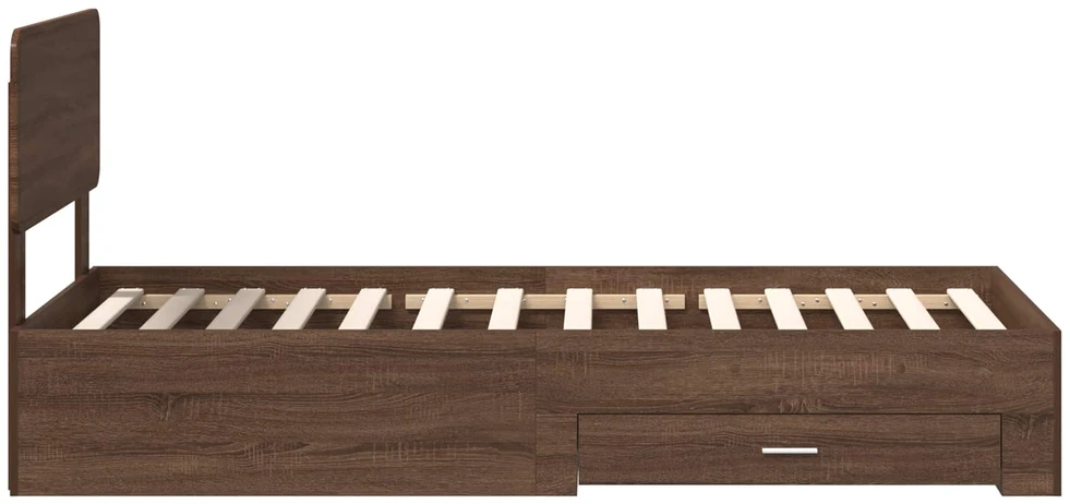 Lova Lovos rėmas Rudas ąžuolas 75 x 190 cm Apdirbta mediena