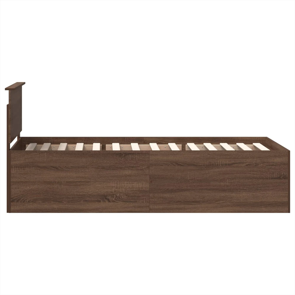Lova Lovos rėmas Rudas ąžuolas 75 x 190 cm Apdirbta mediena