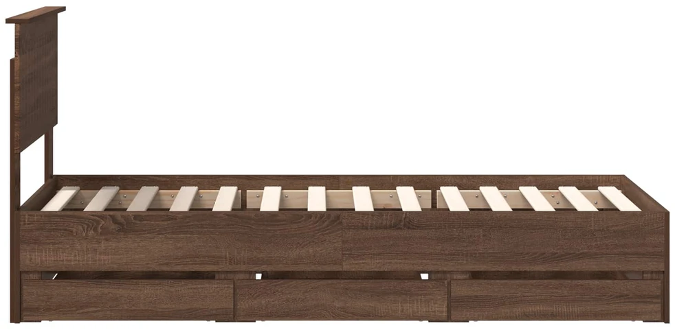 Lova Lovos rėmas Rudas ąžuolas 75 x 190 cm Inžinerinė mediena