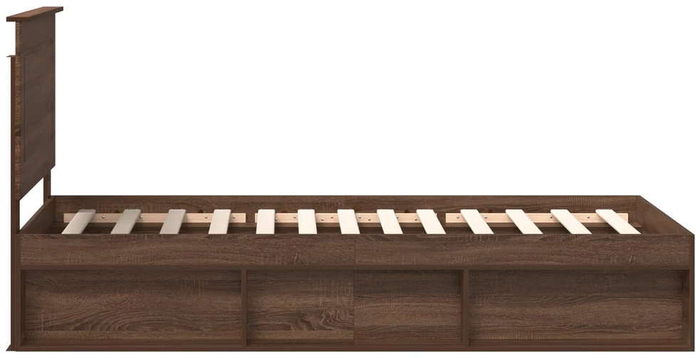 Lova Lovos rėmas Rudas ąžuolas 75 x 190 cm Kietos pušies mediena
