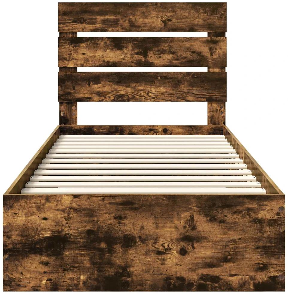 Lova Lovos rėmas Rūkyta ąžuolas 100 x 200 cm Apdirbta mediena