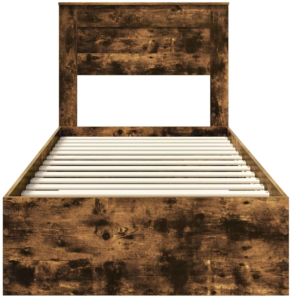 Lova Lovos rėmas Rūkyta ąžuolas 100 x 200 cm Apdirbta mediena