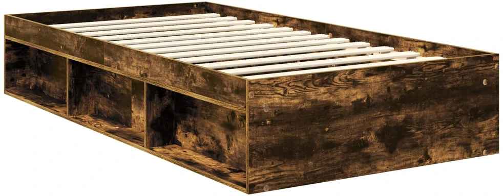 Lova Lovos rėmas Rūkyta ąžuolas 100 x 200 cm Kietos pušies mediena