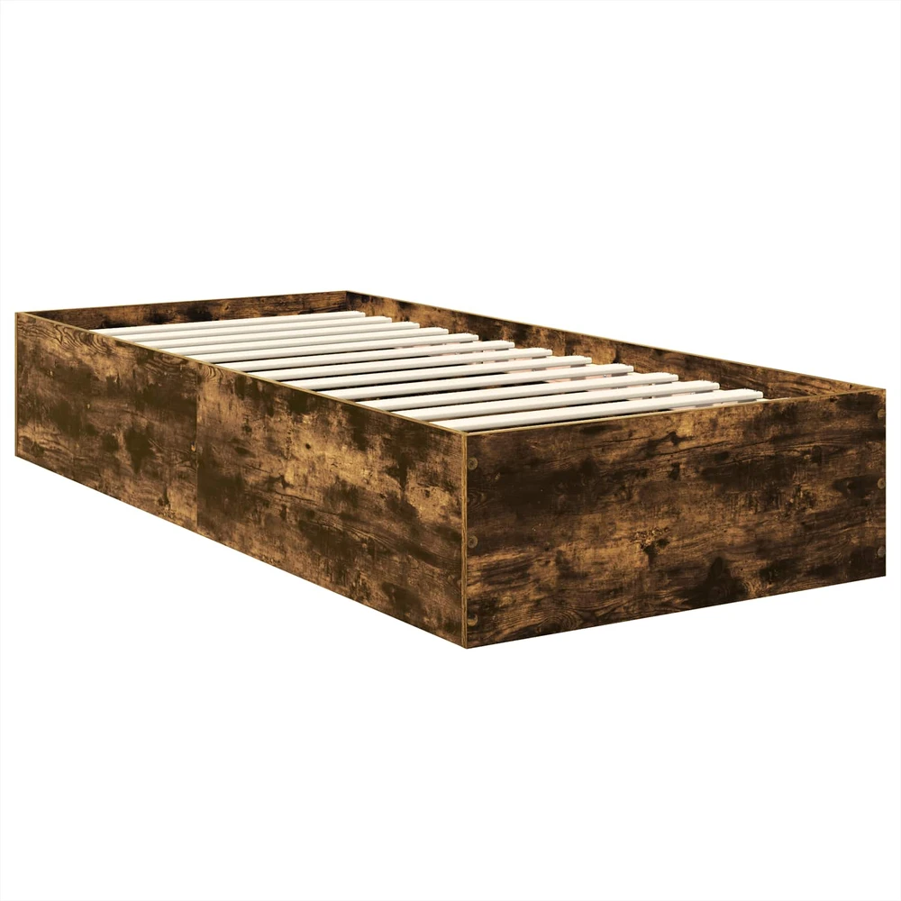 Lova Lovos rėmas Rūkyta ąžuolas 100 x 200 cm Apdirbta mediena