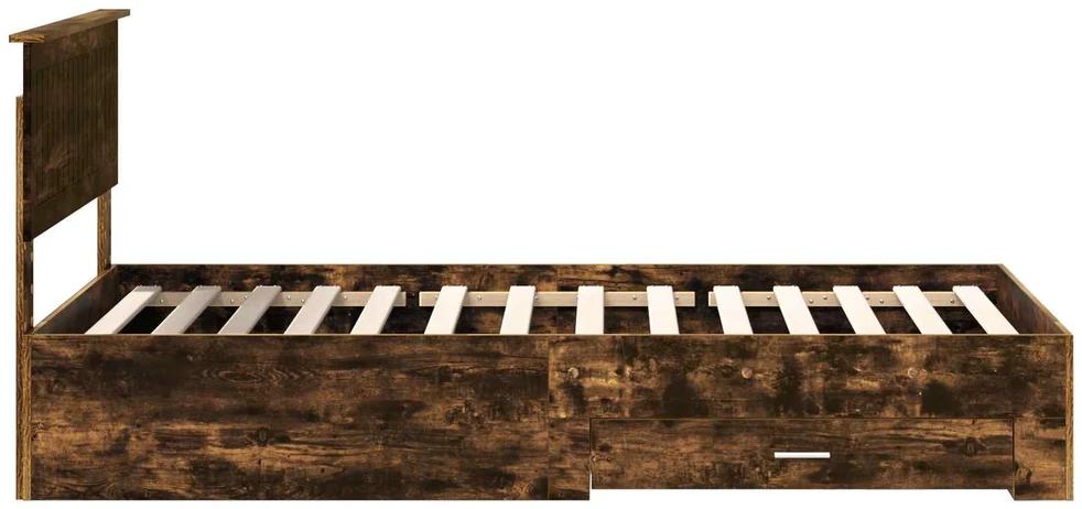 Lova Lovos rėmas Dūminio ąžuolo 100 x 200 cm Apdirbta mediena