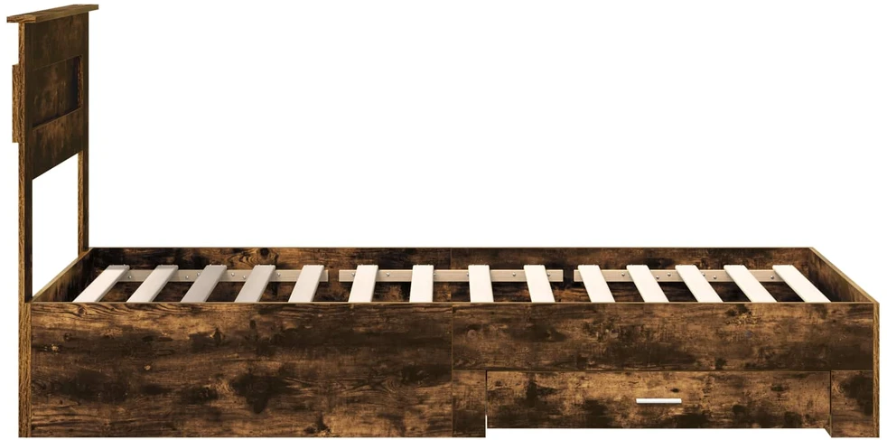 Lova Lovos rėmas Rūkyta ąžuolas 100 x 200 cm Apdirbta mediena