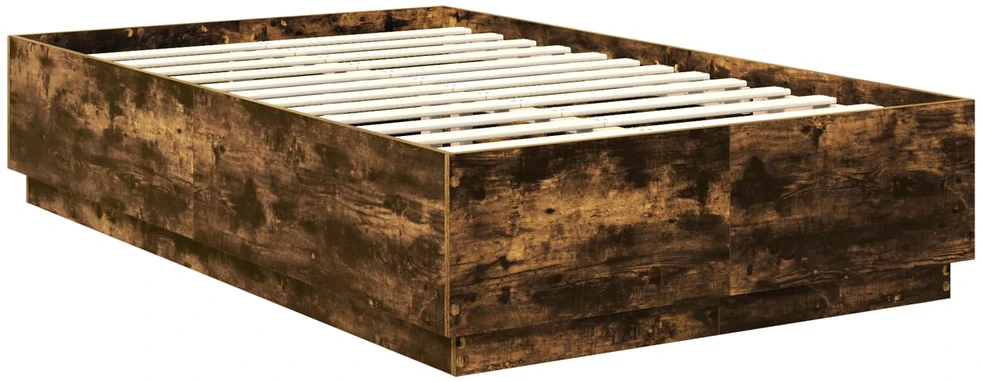 Lova Lovos rėmas Rūkyta ąžuolas 135 x 190 cm Apdirbta mediena