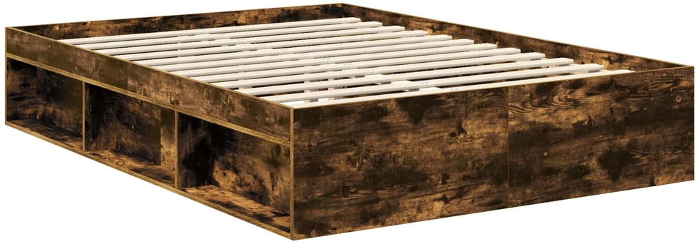 Lovos rėmas Rūkyta ąžuolas 140 x 190 cm Kietos pušies mediena