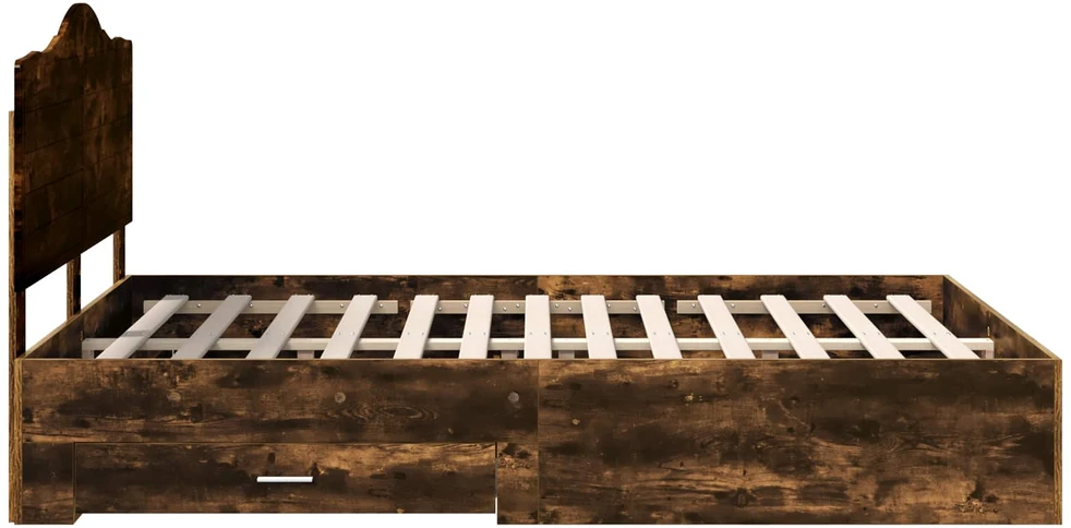 Lovos rėmas Rūkyta ąžuolas 140 x 200 cm Apdirbta mediena