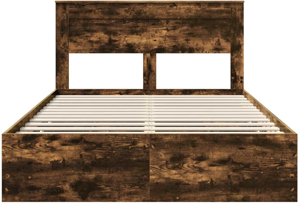 Lovos rėmas Rūkyta ąžuolas 140 x 200 cm Inžinerinė mediena