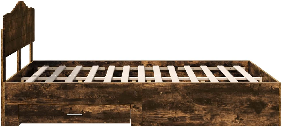 Lovos rėmas Rūkyta ąžuolas 140 x 200 cm Apdirbta mediena