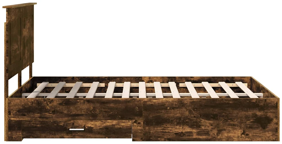 Lovos rėmas Rūkyta ąžuolas 140 x 200 cm Apdirbta mediena
