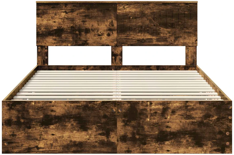 Lovos rėmas Rūkyta ąžuolas 140 x 200 cm Inžinerinė mediena