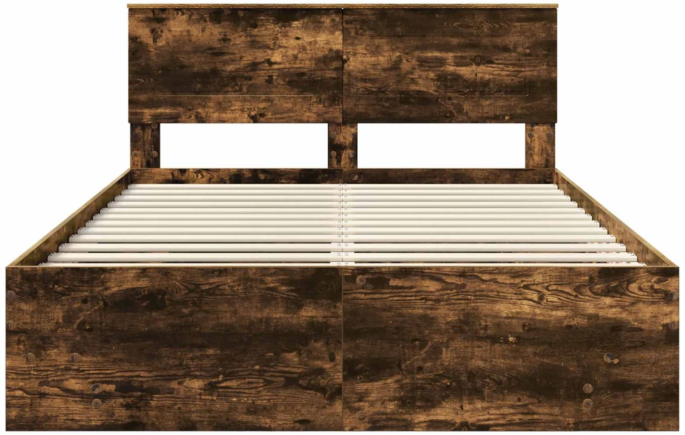 Lovos rėmas Rūkyta ąžuolas 160 x 200 cm Apdirbta mediena