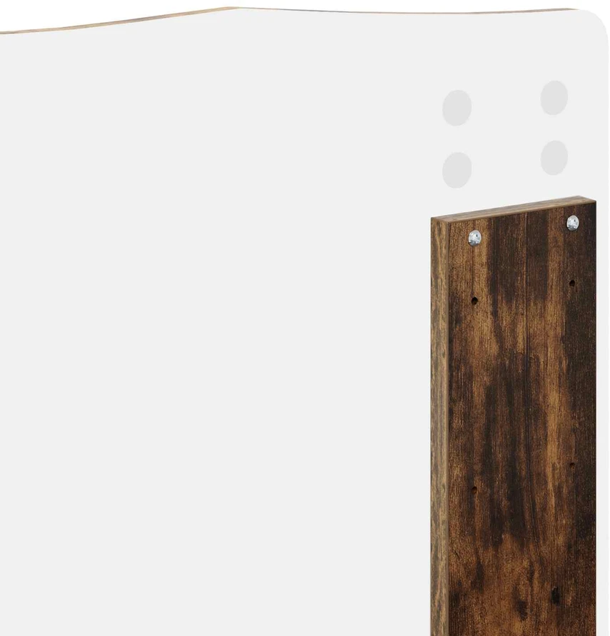 Lovos rėmas Rūkyta ąžuolas 180 x 200 cm Kietos pušies mediena