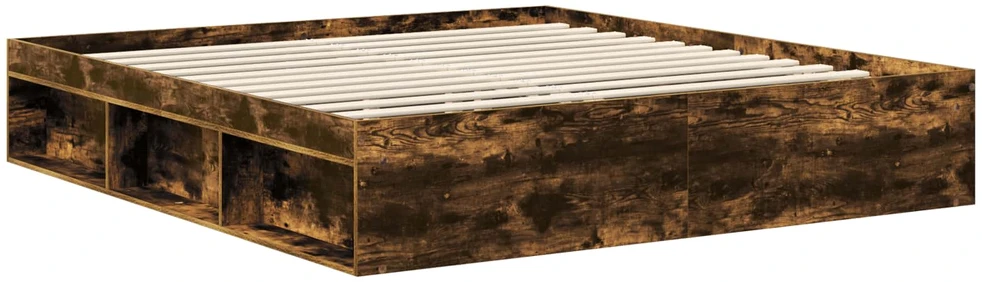 Lovos rėmas Rūkyta ąžuolas 180 x 200 cm Kietos pušies mediena