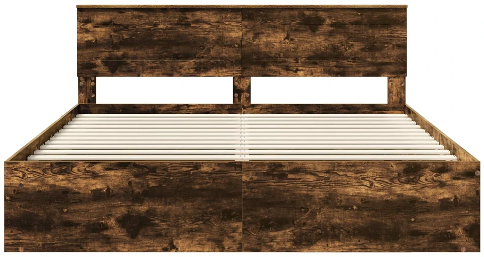 Lovos rėmas Rūkyta ąžuolas 180 x 200 cm Apdirbta mediena