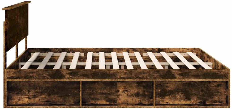 Lovos rėmas Rūkyta ąžuolas 180 x 200 cm Apdirbta mediena