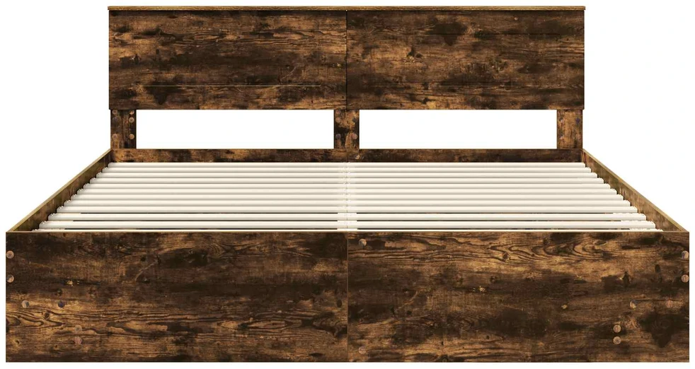 Lovos rėmas Rūkyta ąžuolas 180 x 200 cm Apdirbta mediena