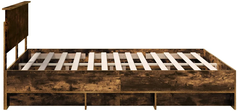 Lovos rėmas Rūkyta ąžuolas 180 x 200 cm Apdirbta mediena