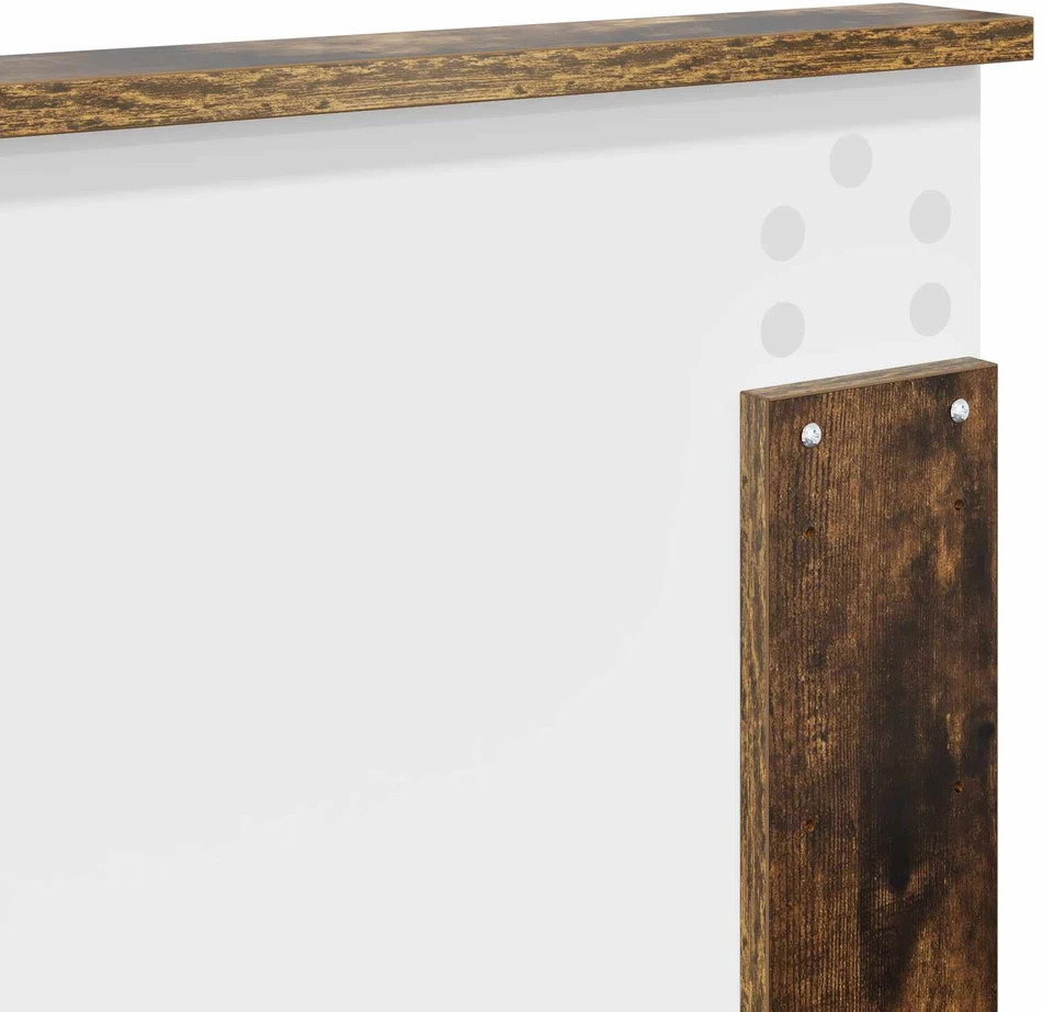 Lovos rėmas Rūkyta ąžuolas 200 x 200 cm Kietos pušies mediena