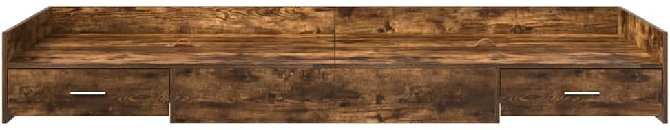Lova Lovos rėmas Rūkyta ąžuolas 75 x 190 cm Apdirbta mediena