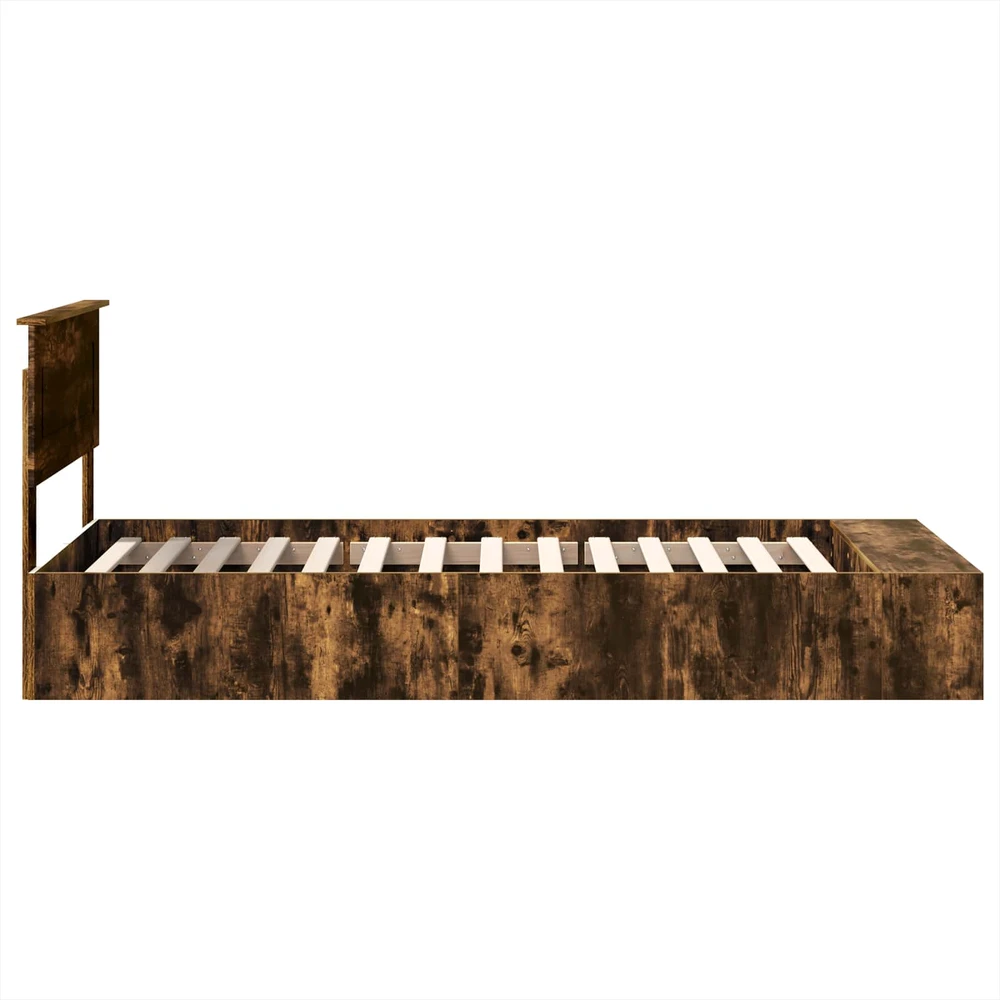 Lova Lovos rėmas Rūkyta ąžuolas 75 x 190 cm Apdirbta mediena
