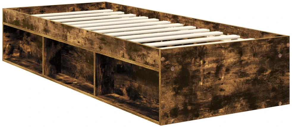 Lova Lovos rėmas Rūkyta ąžuolas 75 x 190 cm Kietos pušies mediena
