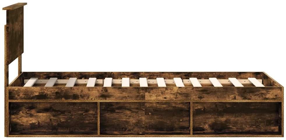 Lova Lovos rėmas Rūkyta ąžuolas 75 x 190 cm Kietos pušies mediena