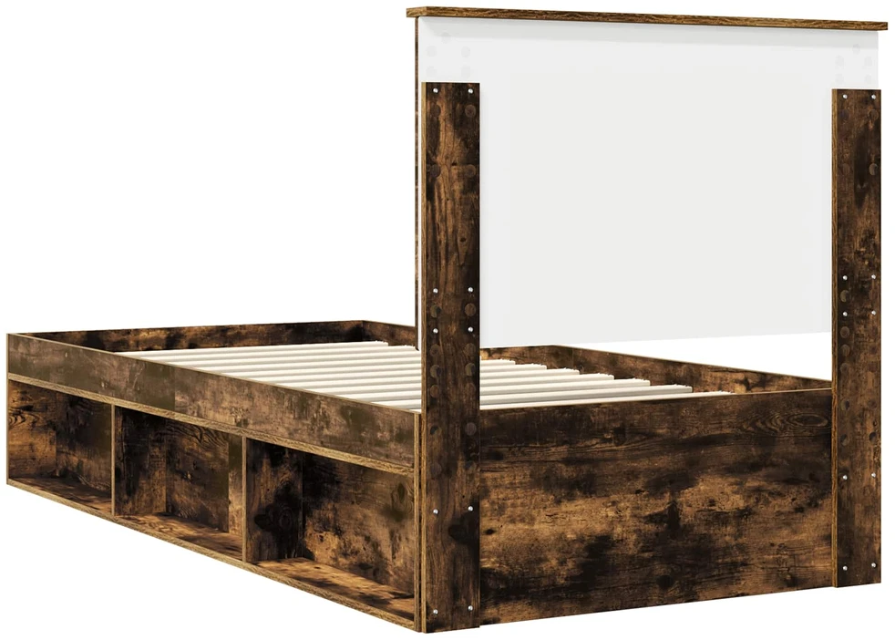 Lova Lovos rėmas Rūkyta ąžuolas 75 x 190 cm Kietos pušies mediena