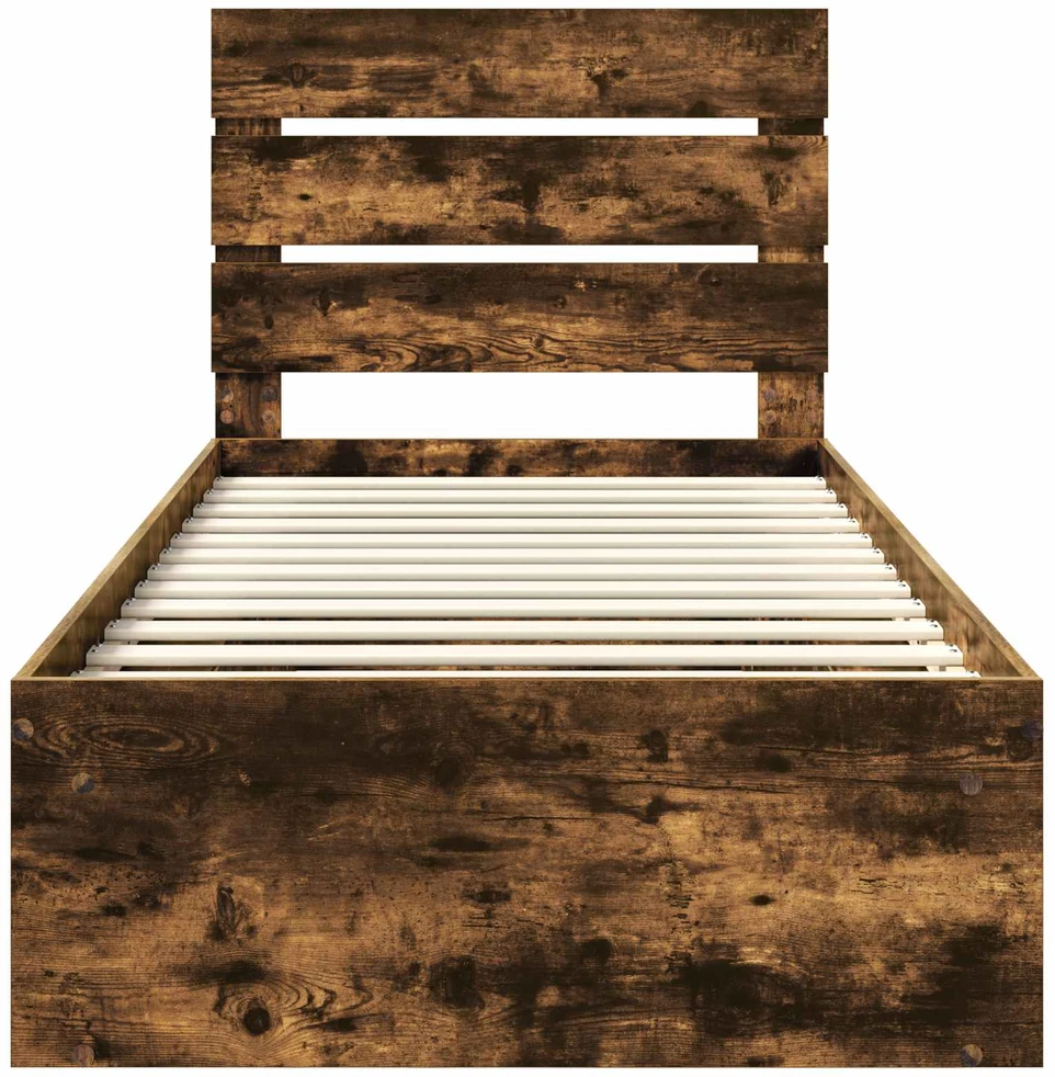 Lova Lovos rėmas Rūkyta ąžuolas 75 x 190 cm Kietos pušies mediena