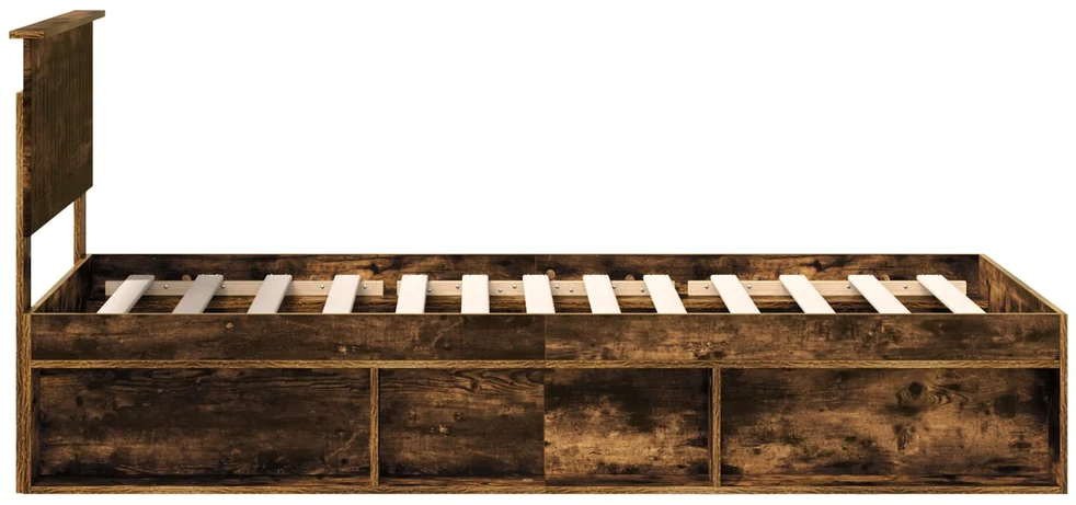 Lova Lovos rėmas Rūkyta ąžuolas 90 x 200 cm Kietos pušies mediena