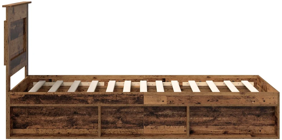 Lova Lovos rėmas Senas medis 100 x 200 cm Kietos pušies mediena