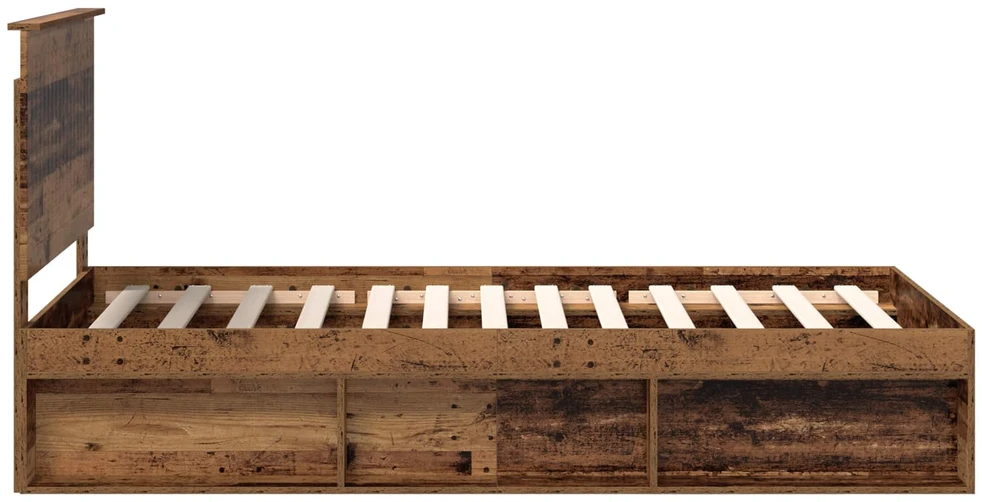 Lova Lovos rėmas Senas medis 100 x 200 cm Kietos pušies mediena