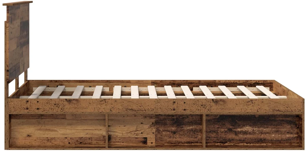 Lova Lovos rėmas Senas medis 120 x 200 cm Kietos pušies mediena