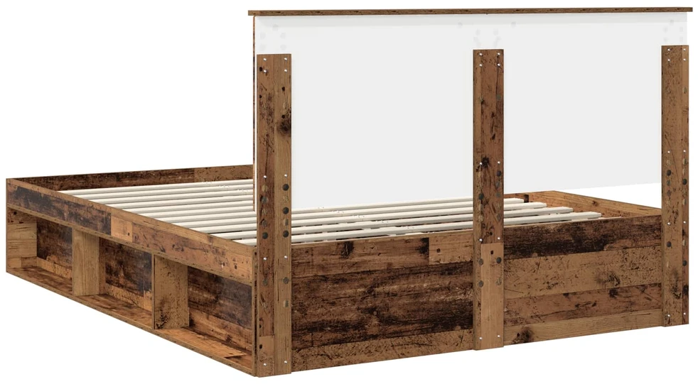 Lovos rėmas Senas medis 150 x 200 cm Kietos pušies mediena