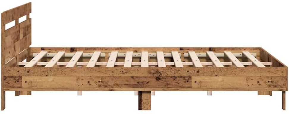 Lova Lovos rėmas Senas medis 203 x 185 x 70 cm Apdirbta mediena