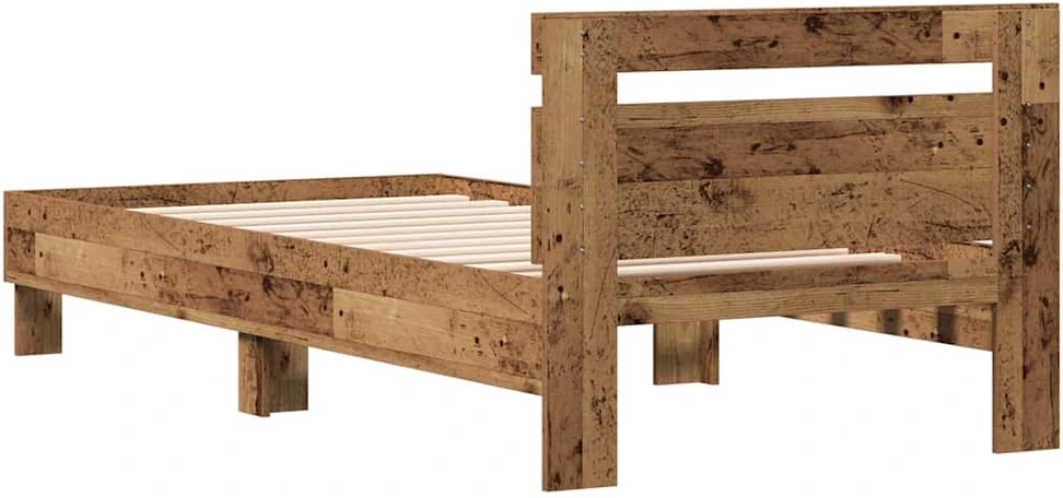 Lova Lovos rėmas Senas medis 203 x 95 x 70 cm Apdirbta mediena