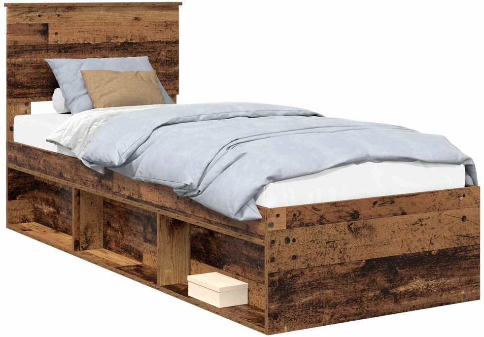 Lova Lovos rėmas Senas medis 75 x 190 cm Kietos pušies mediena