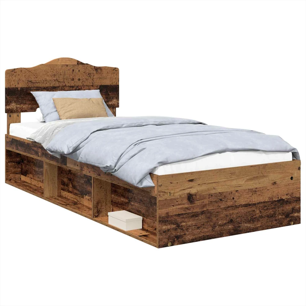 Lova Lovos rėmas Senas medis 75 x 190 cm Kietos pušies mediena