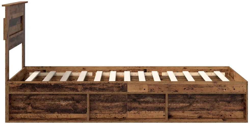 Lova Lovos rėmas Senas medis 75 x 190 cm Kietos pušies mediena