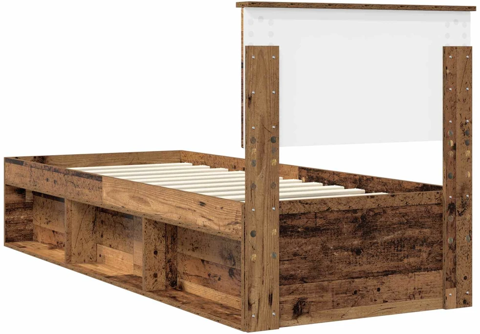 Lova Lovos rėmas Senas medis 75 x 190 cm Kietos pušies mediena