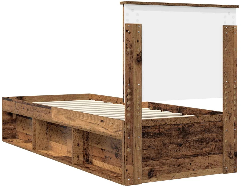 Lova Lovos rėmas Senas medis 75 x 190 cm Kietos pušies mediena