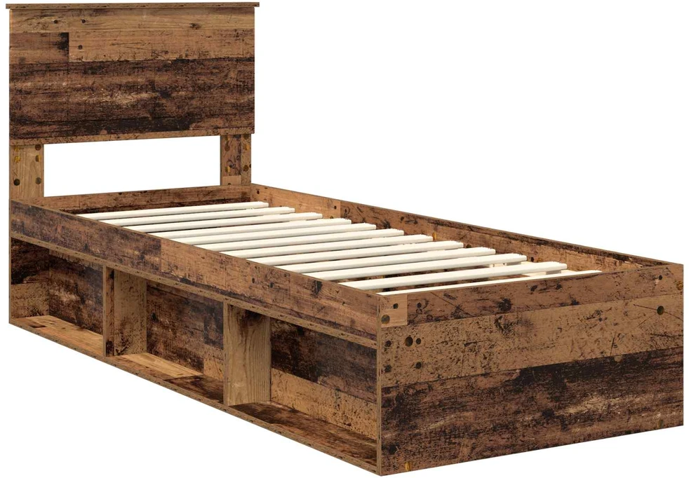 Lova Lovos rėmas Senas medis 75 x 190 cm Kietos pušies mediena