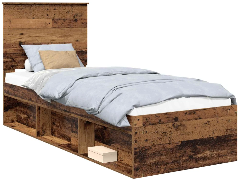 Lova Lovos rėmas Senas medis 75 x 190 cm Kietos pušies mediena