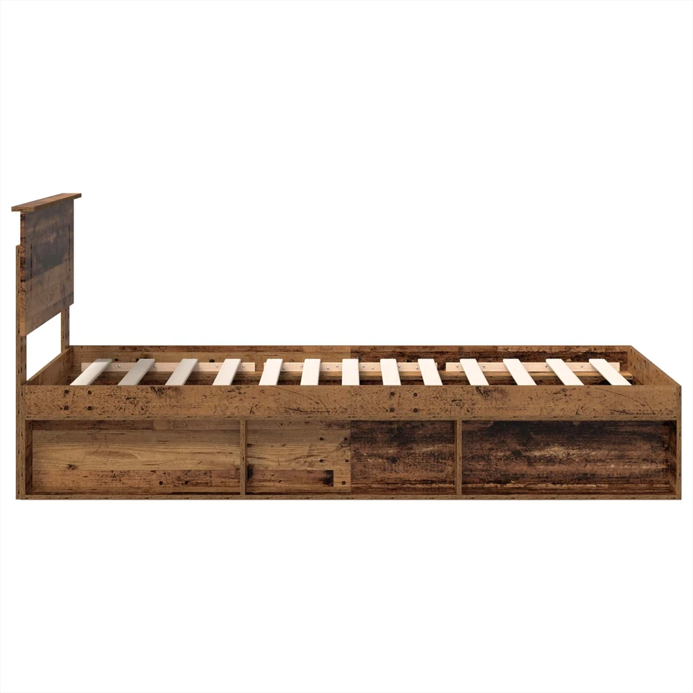 Lova Lovos rėmas Senas medis 90 x 200 cm Apdirbta mediena