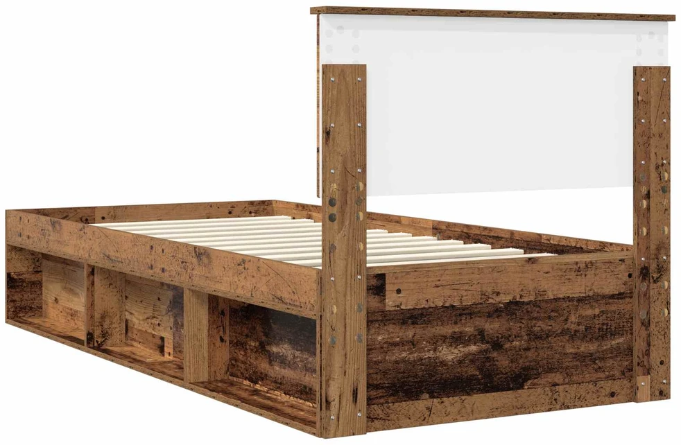 Lova Lovos rėmas Senas medis 90 x 200 cm Kietos pušies mediena
