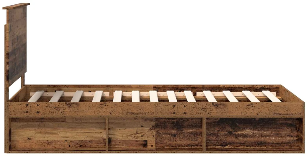 Lova Lovos rėmas Senas medis 90 x 200 cm Kietos pušies mediena