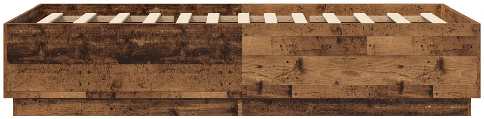 Lova Lovos rėmas Sendintos medienos 80 x 200 cm Apdirbta mediena