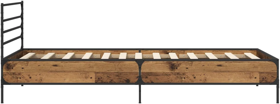 Lova Lovos rėmas Sendintos medienos 80 x 200 cm Apdirbta mediena